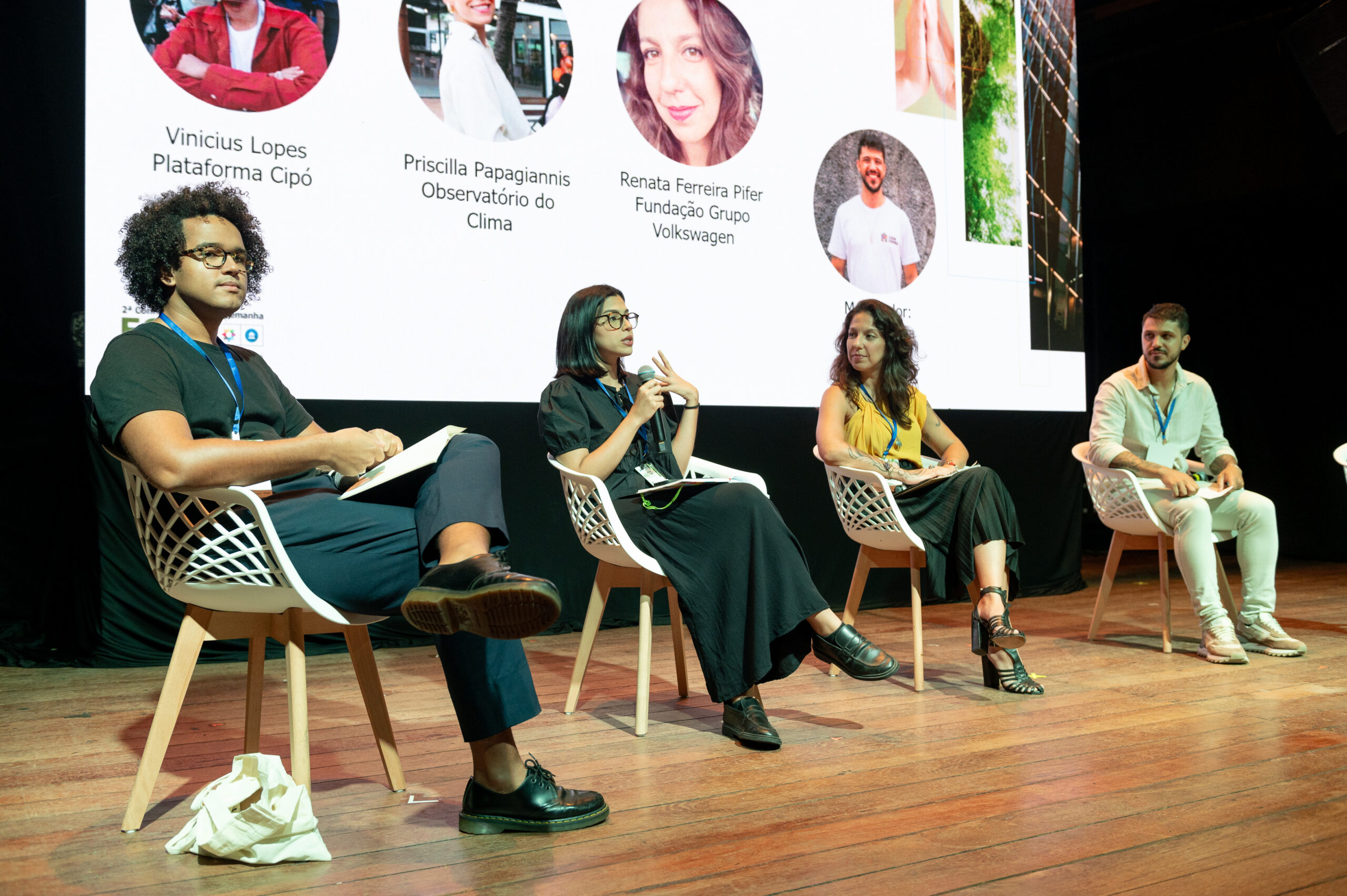 Renata Pifer, gestora administrativo-financeira da Fundação Grupo Volkswagen, participou do painel “A Voz do Social: O Desafio das Mudanças Climáticas”